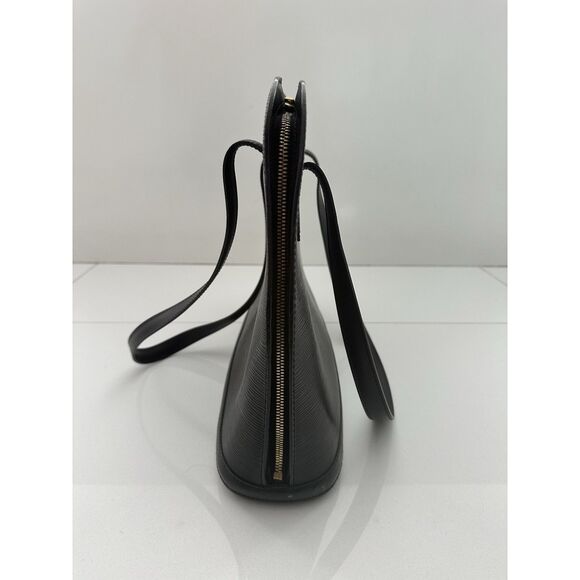 LOUIS VUITTON Black Noir Epi Leather Lussac Shoulder Bag - Picture 7 of 12